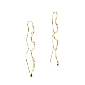 *WAVY EARTHREAD  |  GOLDEN