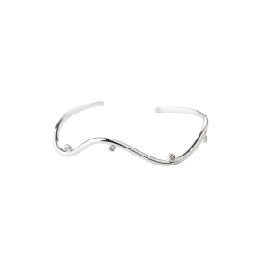 WAVY BANGLE  |  SILVER