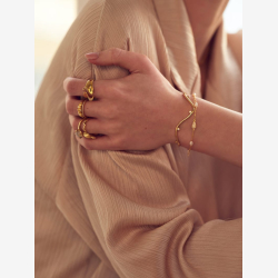 *WAVY BANGLE | SILVER