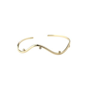 WAVY BANGLE  |  GOLDEN