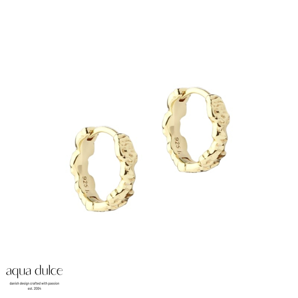 MILA HOOP 12 MM. | GOLDEN