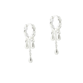 CAPPA DROP HOOP  |  SILVER