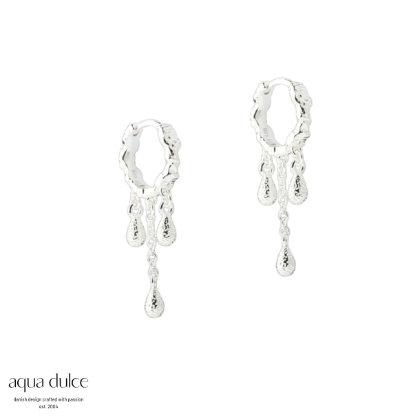 CAPPA DROP HOOP  |  SILVER