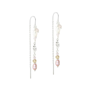 FRESA ROSE EARTHREAD | SILVER