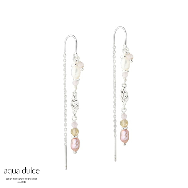 FRESA ROSE EARTHREAD  |  SILVER