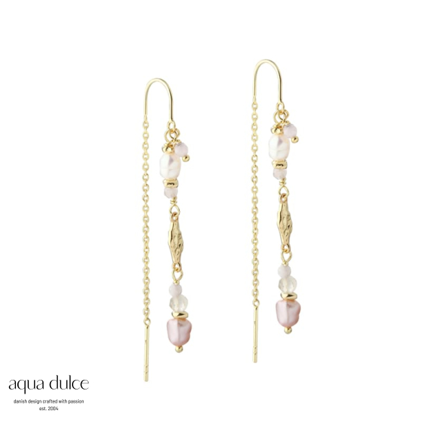 FRESA ROSE EARTHREAD  | GOLDEN