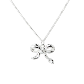 *NEW CURVE BOW | NECKLACE SILVER