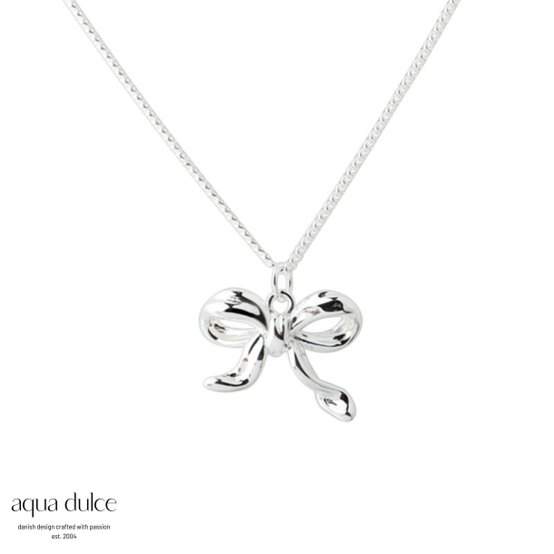 *NEW CURVE BOW | NECKLACE SILVER