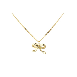 *NEW CURVE BOW | NECKLACE GOLDEN