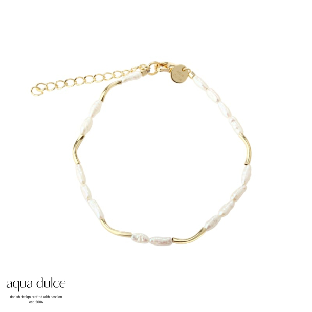ALURA WHITE BRACELET |  GOLDEN