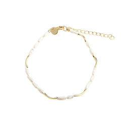 ALURA WHITE BRACELET | GOLDEN