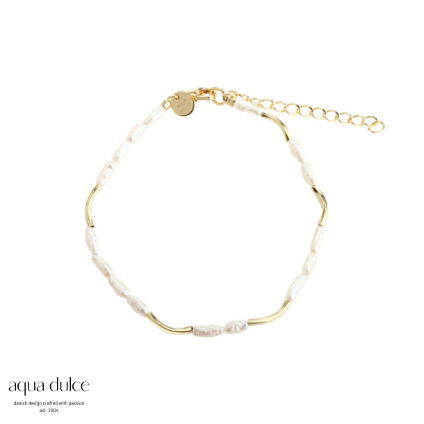 ALURA WHITE BRACELET | GOLDEN