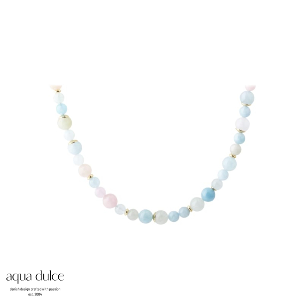 MORGANITE DREAM NECKLACE | GOLDEN