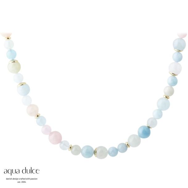 MORGANITE DREAM NECKLACE | GOLDEN