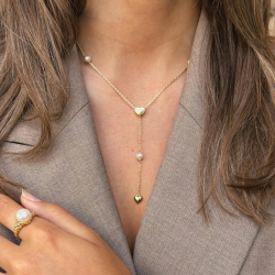 KARLA Y-NECKLACE | GOLDEN