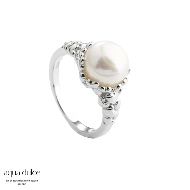 KARLA PEARL RING - 54 | SILVER