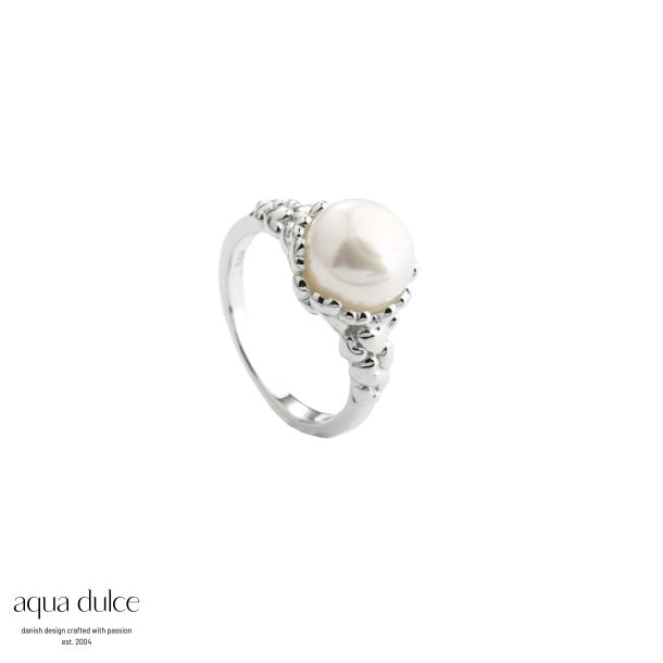 KARLA PEARL RING - 56 | SILVER
