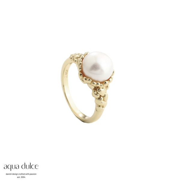 KARLA PEARL RING - 54 | GOLDEN