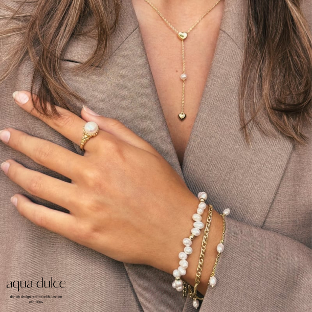 KARLA PEARL RING - 58 | GOLDEN