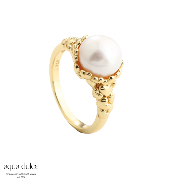 KARLA PEARL RING - 60 | GOLDEN