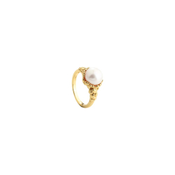 KARLA PEARL RING - 60 | GOLDEN
