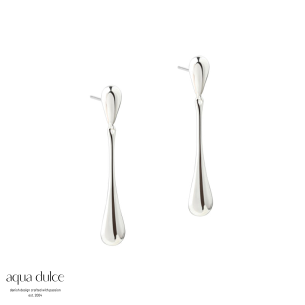 SHINY NEW BIG DROP EARRING | SILVER