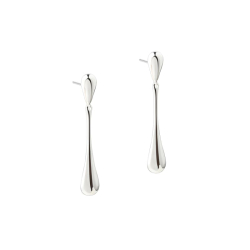 SHINY NEW BIG DROP EARRING | SILVER