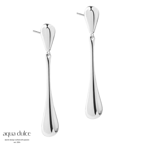 SHINY NEW BIG DROP EARRING | SILVER