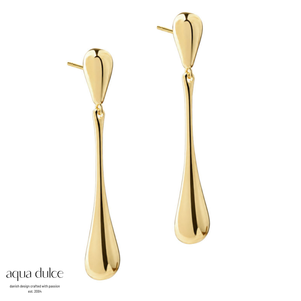 SHINY NEW BIG DROP EARRING | GOLDEN