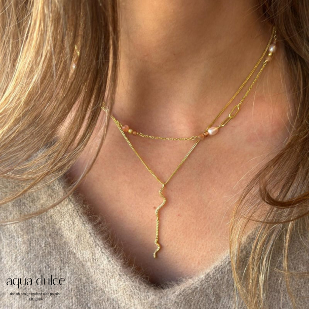 SUNELLA LINK NECKLACE  | GOLDEN
