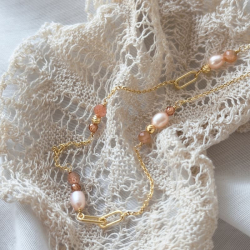 SUNELLA LINK NECKLACE  | GOLDEN