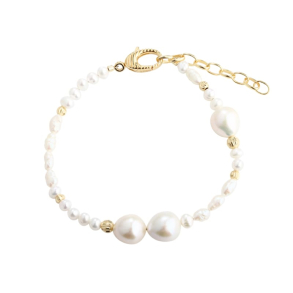 LINE PEARL BRACELET | GOLDEN