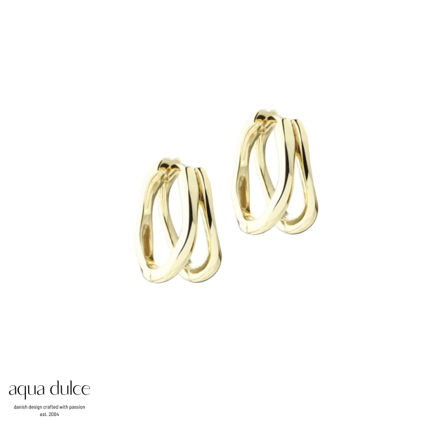 SUNELLA SIMPLE HOOP MEDIUM | GOLDEN