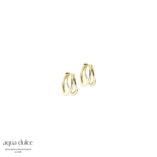 SUNELLA SIMPLE HOOP MEDIUM | GOLDEN