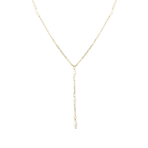 LUNELLA PEARLY-NECKLACE | GOLDEN