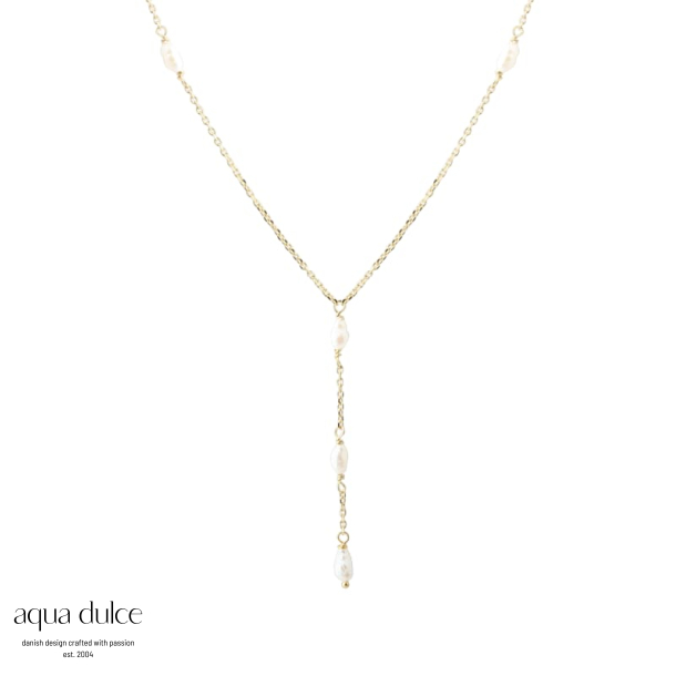 LUNELLA PEARLY-NECKLACE | GOLDEN
