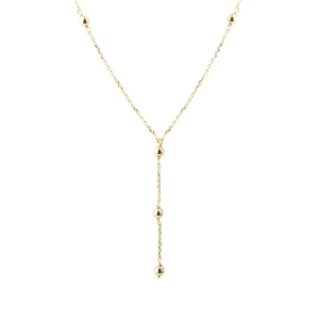 LUNELLA BALL Y-NECKLACE | GOLDEN