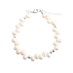 LUNELLA PEARL BRACELET | SILVER