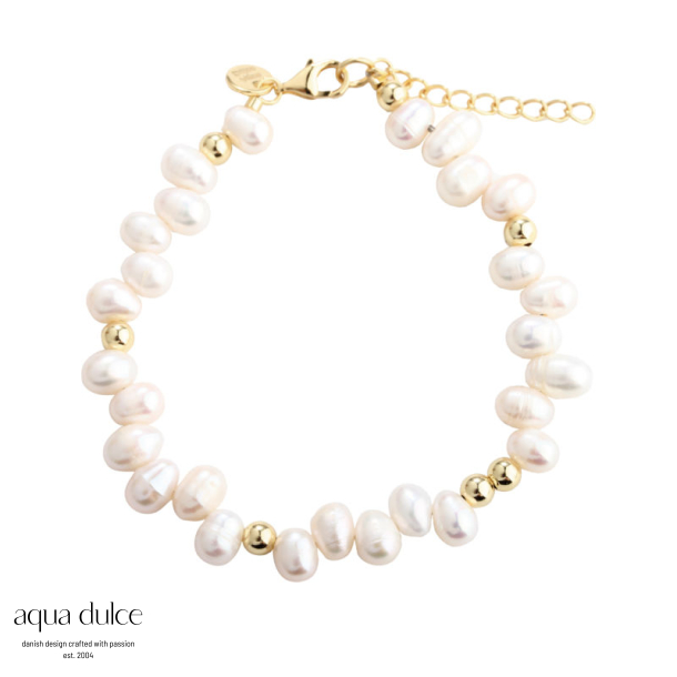 LUNELLA PEARL BRACELET | GOLDEN