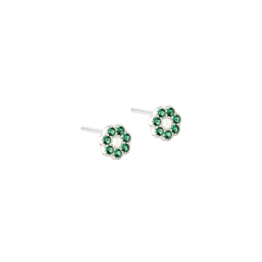 VERDE FLOWER EARSTUD | SILVER