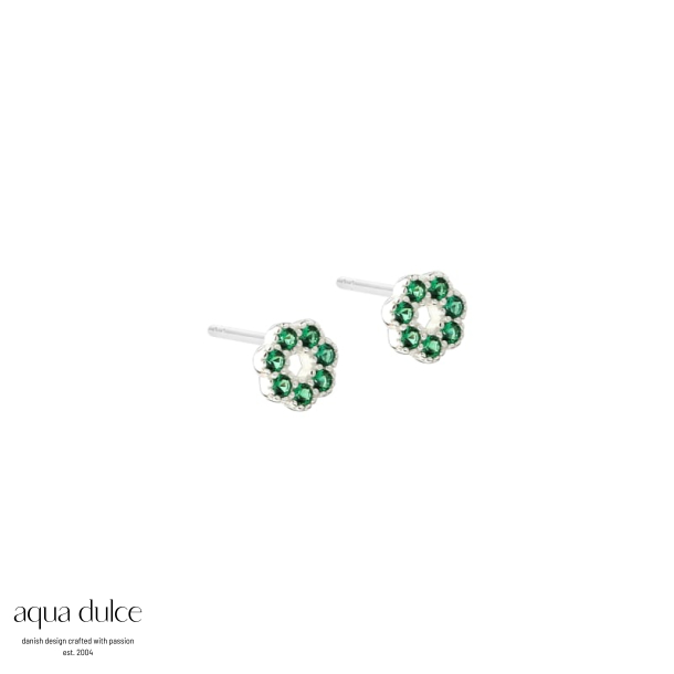 VERDE FLOWER EARSTUD | SILVER