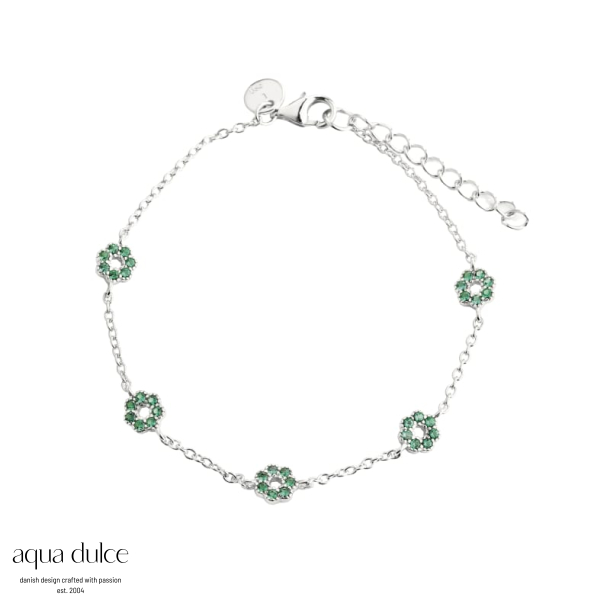 VERDE FLOWER BRACELET | SILVER