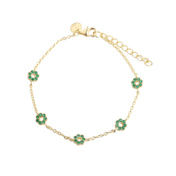 VERDE FLOWER BRACELET | GOLDEN