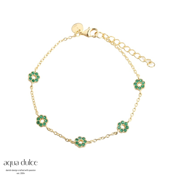 VERDE FLOWER BRACELET | GOLDEN