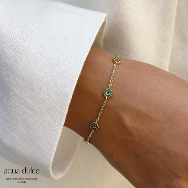 VERDE FLOWER BRACELET | GOLDEN