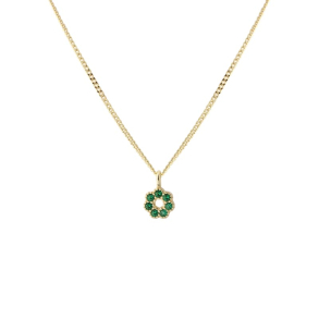 VERDE FLOWER NECKLACE | GOLDEN