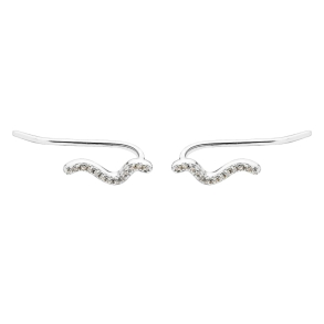 CURVA UP EARRING | SILVER