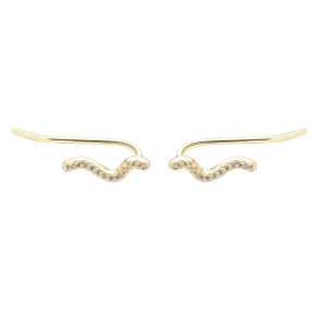 CURVA UP EARRING | GOLDEN