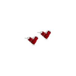 *KARA HEART RED | SILVER