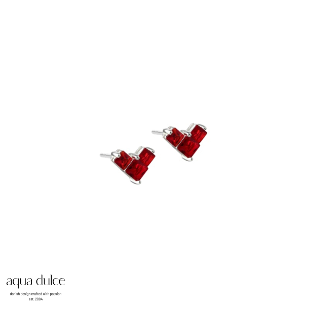 KARA HEART RED | SILVER